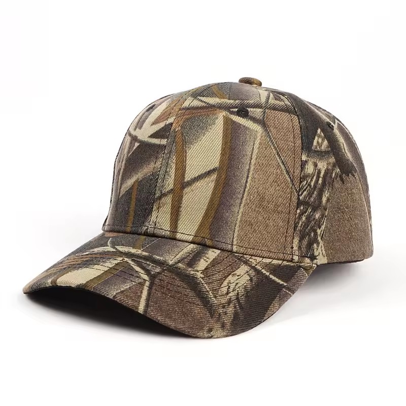 Baseball Snapback Orange Black Faded Blank Dry Running Real Tree Max Old School Duck Camo 6 Panel Hats With Custom Logo for Men