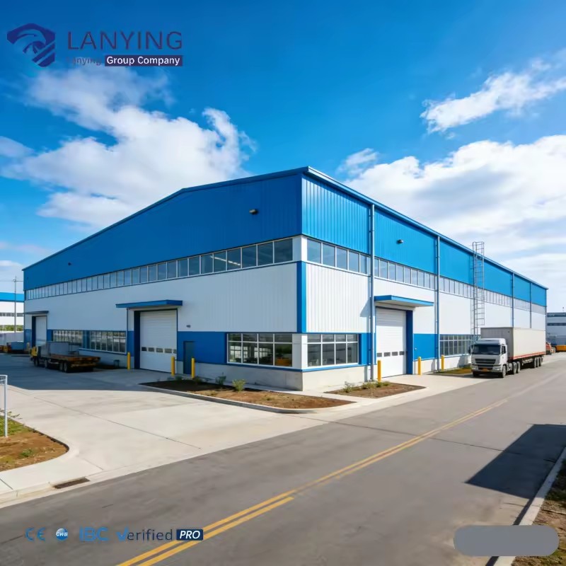 Customized Large Span Steel Structure Prefabricated Steel Warehouse Building Prefabricated Industrial Hall Buildings