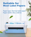 NORGEE Heavy Duty Commercial Barcode Thermal Printer High-Speed USB/WiFi 4 Inch 203 DPI Excel Inserted Printing Intelligent