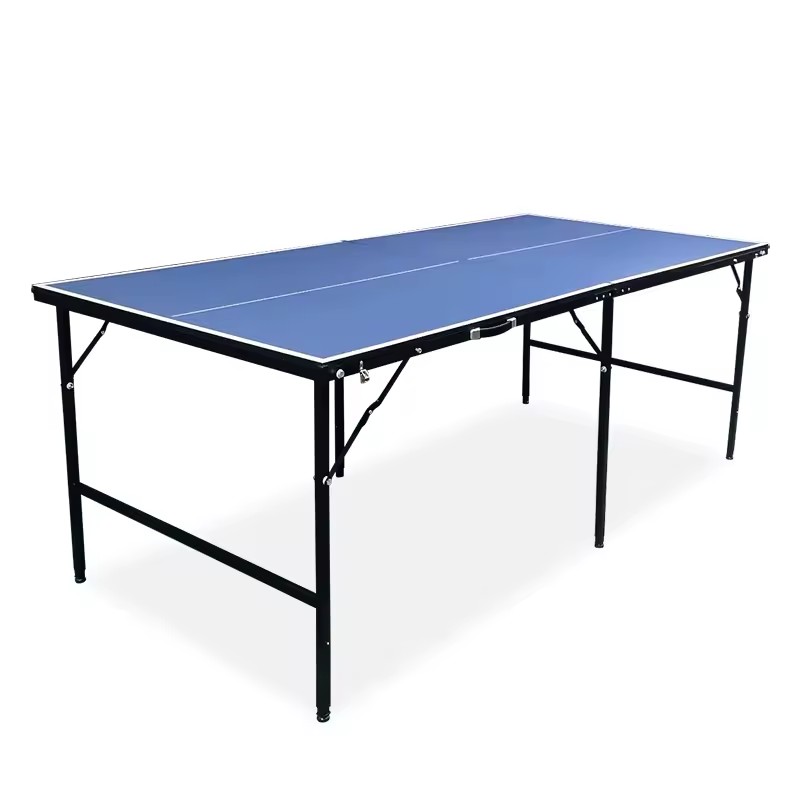 Factory Wholesale H.J E-8006# Standard Mini Indoor Moveable Foldable Table Tennis Table with MDF and Steel Frame