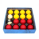 Premium Quality Hard Resin 50.8mm Red Yellow Pool Balls 16pcs/box for Sale