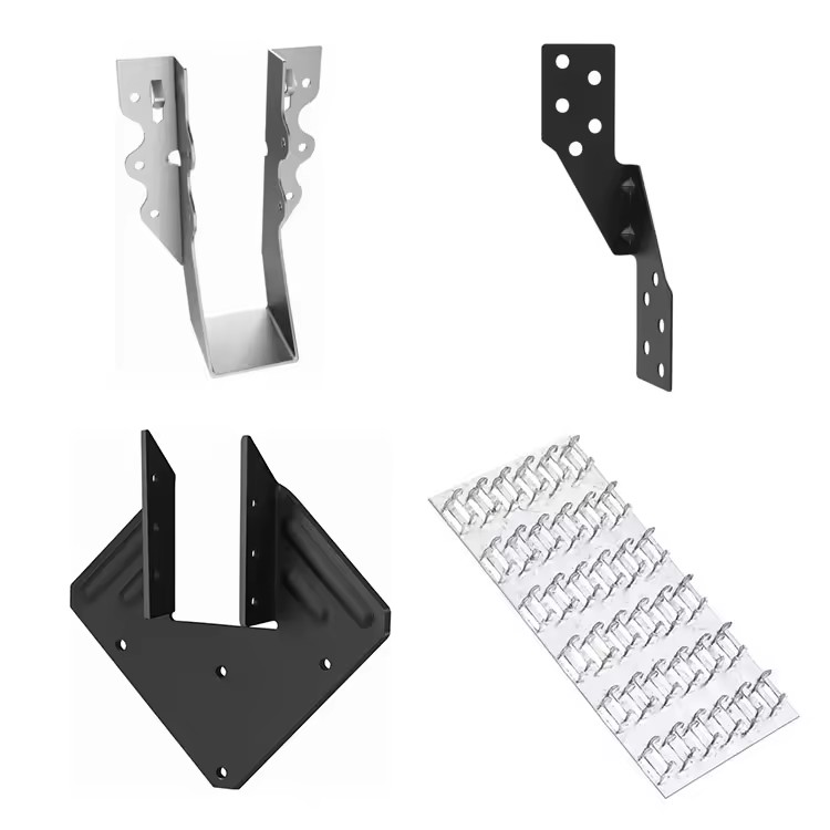 Metal Galvanised Steel Connectors Timber Truss Concealed Wood Connection Joist Hanger