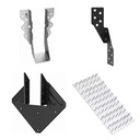 Metal Galvanised Steel Connectors Timber Truss Concealed Wood Connection Joist Hanger