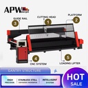 APW 5 Axis Water Jet Cutter 37kw Power 1 Year Warranty