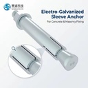 Wedge Anchor Q235B Galvanized Expansion Bolt M10 M12 Anti-Seismic Bracket Fastener for Construction