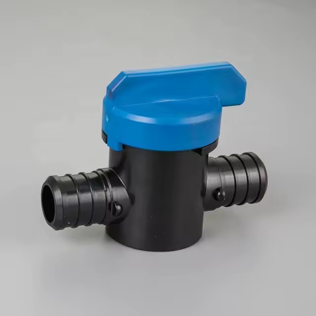 Lead Free 3/4" Plastic PEX Barb Ball Valve