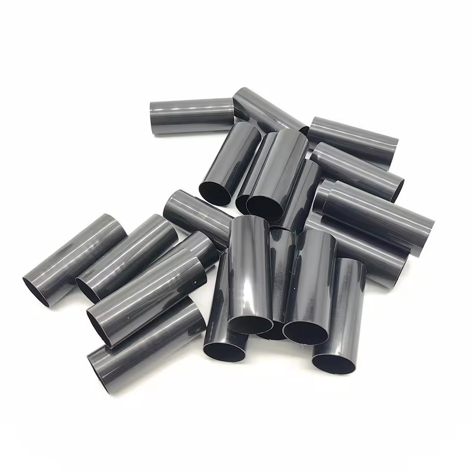 OEM Factory Outlet Black Rounded Tube Abs Pp Pc Polycarbonate Pipe Smooth Surface Extruding Plastic Modling Custom Size Cutting