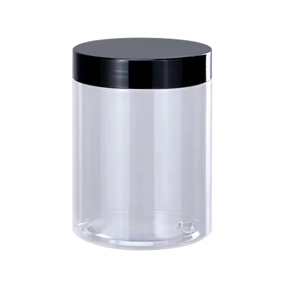 pp Covered Plastic Pots Food Grade Transparent Plastic Jars Cosmetic Packaging Cans
