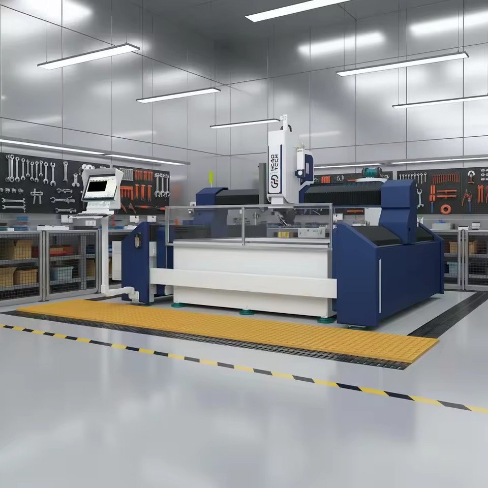 Industrial High End CNC Water Jet Cutter for Metal Processing Stone Tile Glass Precision Cutting