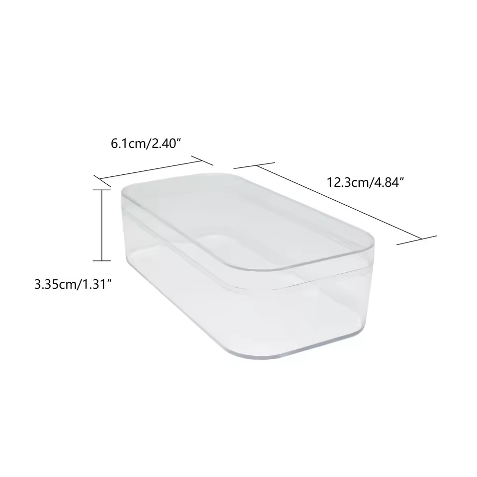 Rectangular PS Transparent Box Badge Display Gift Box Candy Box