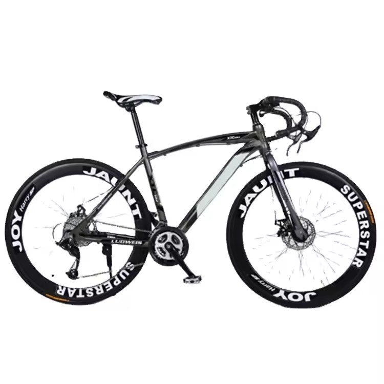 Road Bike Steel / Carbon Fiber Frame 21 Speed Disc Brake Full Carbon City Road Bicycle 700C Bicicletas Racing Bikes