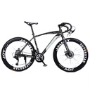 Road Bike Steel / Carbon Fiber Frame 21 Speed Disc Brake Full Carbon City Road Bicycle 700C Bicicletas Racing Bikes