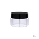 25ml 30ml 40ml 50ml 60ml 80ml Skin Care Cream Jar clear PET Cosmetic Plastic Jar With Plastic Screw Cap