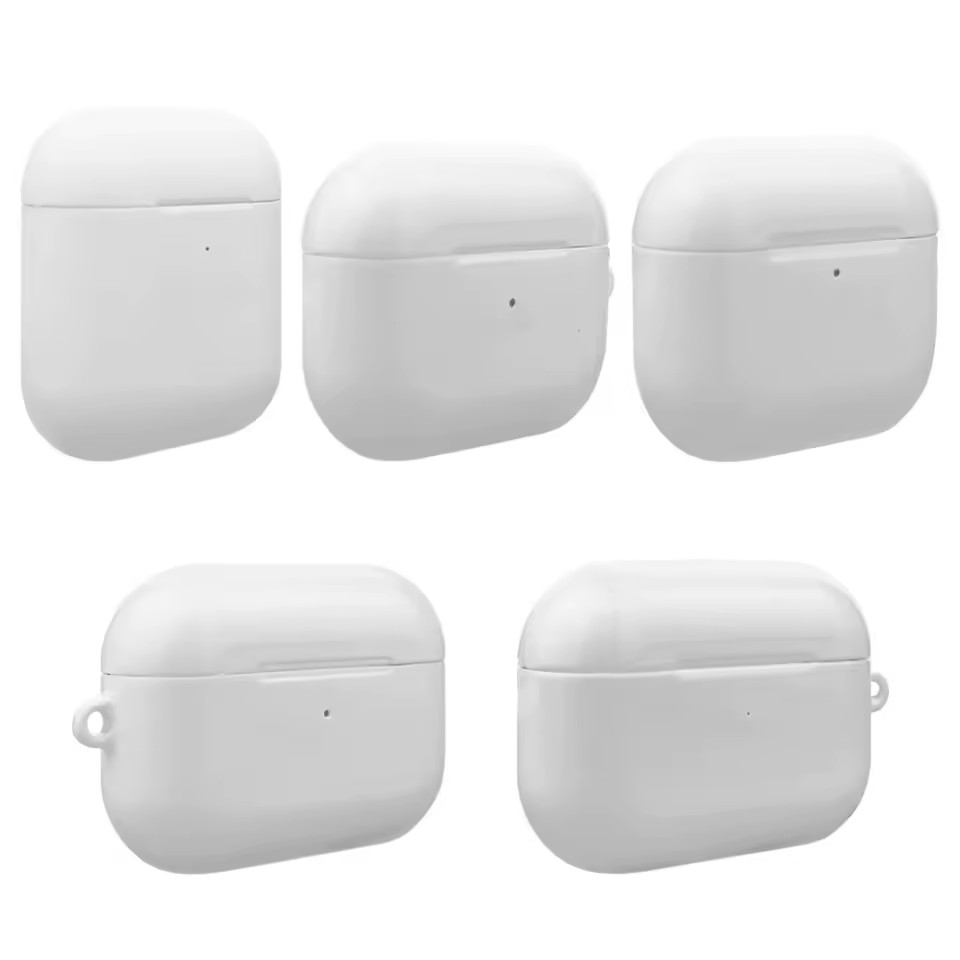 DIY Custom Plastic Sublimation 3D Blank Anti-Fall & Anti-Shock Matte/Glossy Finish Protective Earphone Case for 3 & 2