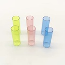 Color Translucent Extruded Polycarbonate Tube Transparent Plastic Pipe Smooth Surface Custom Color Cutting Processing