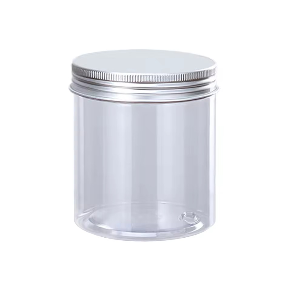Wholesale Empty Different Capacity 80ml 100ml 120ml 140ml 150ml 200ml 250ml Cosmetic Cream Pet Plastic Jar With Aluminum Lid
