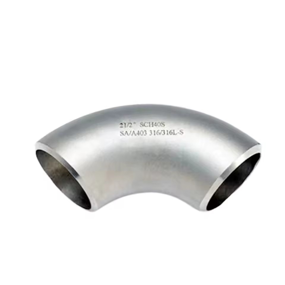Stainless Steel 1.5D Welded 90 Degree Straight Seamless Stamping Butt Welding Shrimp Waist Large Diameter Stainless Steel Elbow