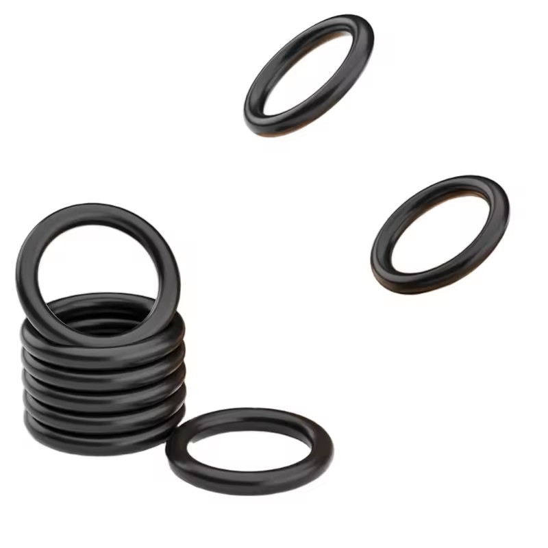 FKM Black Fluorine Rubber Gasket 0.8-7mm Pressure-resistant High Temperature Resistant Industrial Applications