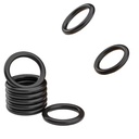 FKM Black Fluorine Rubber Gasket 0.8-7mm Pressure-resistant High Temperature Resistant Industrial Applications