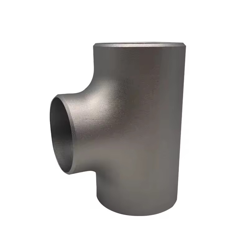 Industrial Carbon Steel Butt Welding Head Reducing Tee Casting Seamless Equal Thick Wall Alloy Tee Polished Customizable Pipe