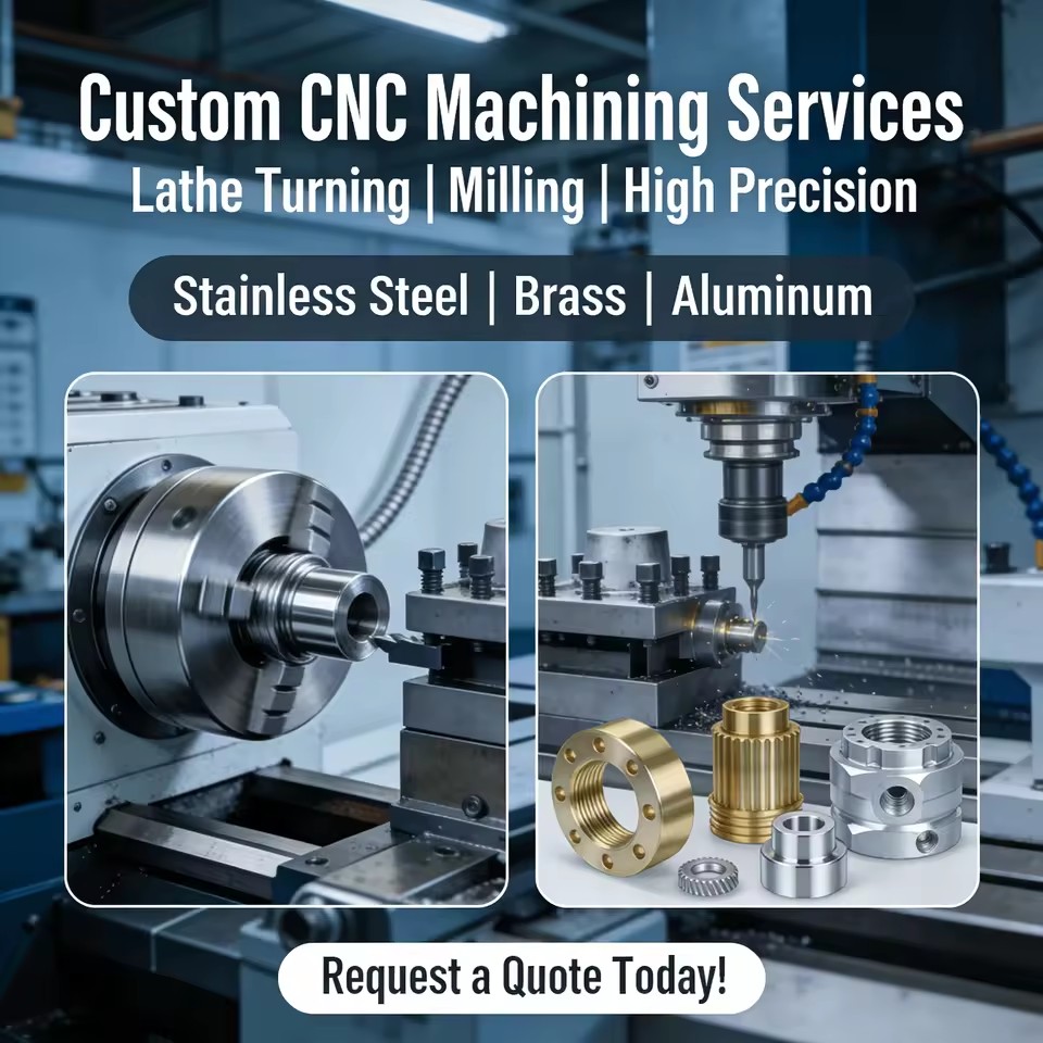 Stainless Steel and Brass Mechanining Component Parts OEM ODM Customized Precision CNC Turning Milling Wire EDM Broaching