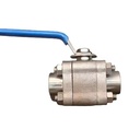Q11F-25/64P Stainless Steel High Platform Three Piece Ball Valve 2000WOG Pneumatic 1 Inch Water PTFE Sealing Normal OEM