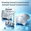Aluminum Engineer Gearbox Transmission Mount Adapter Plate Turbo Plate Custom Made by Drawing CNC Milling Billet OEM Services