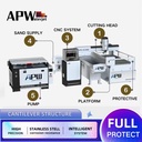 APW 5 Axis Water Jet Cutter Waterjet Marble Porcelain Tile Cutting Machine