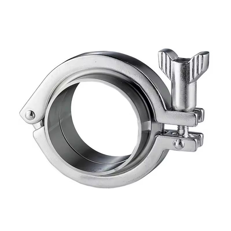 SS304 316L SMS ISO 1 1.5 2 3 4 Inch Stainless Steel Weld Pipe Fitting Ferrule Tri Clamp