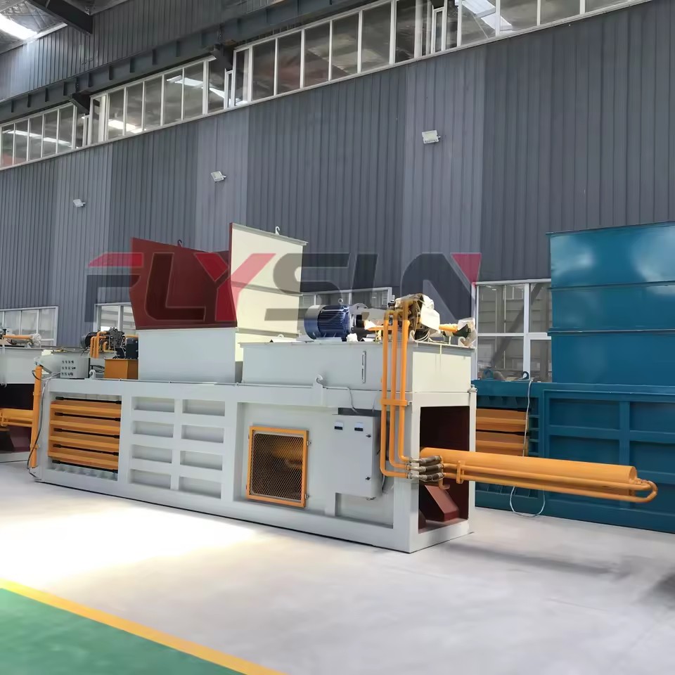 New Type Automatic Hydraulic Horizontal Baler Machine with Motor & Engine High Efficiency High Productivity CE ISO Certified