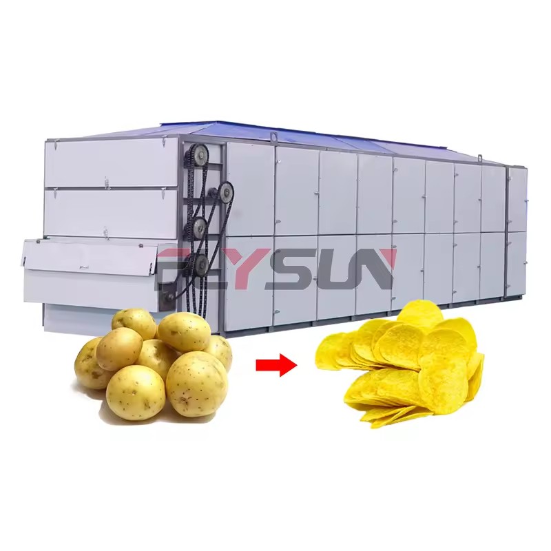 Large Capacity Continuous Multi-Layer Stainless Steel Mesh Belt Dryer Pump Automatic Eco-Friendly High Productivity Food