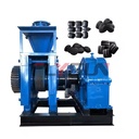 Complete High Pressure Roller Press Coke Powder Coal Briquette Making Machine with Engine AC Motor