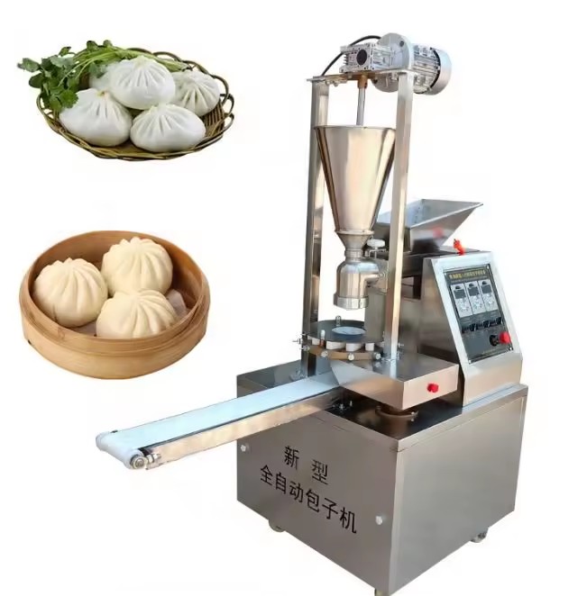 2024 Stainless Steel Automatic Steamed Bun Baozi Momo Machine Soup Dumpling Machine Steamed Momo Bao Buns Making Machine