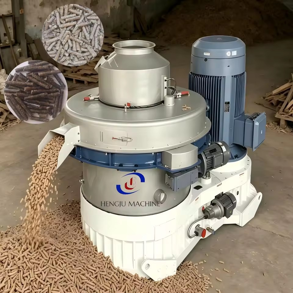 Diesel Engine 16mm Pine Needles Biomass Fuel Sawdust Wood Pellet Mill Making Machine