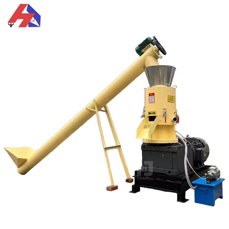 Industrial Biomass 80-1200KG Heavy Duty Efficient Wood Pellet Mill with Motor for Sawdust and Rice Husk High Productivity