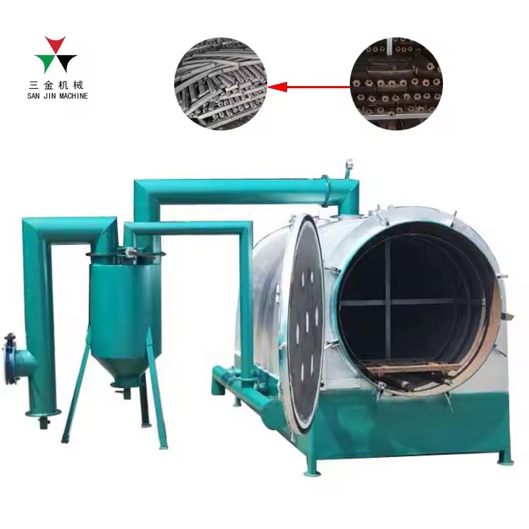 New Design Carbonization Charcoal Making Machine Bbq Charcoal Production Line
