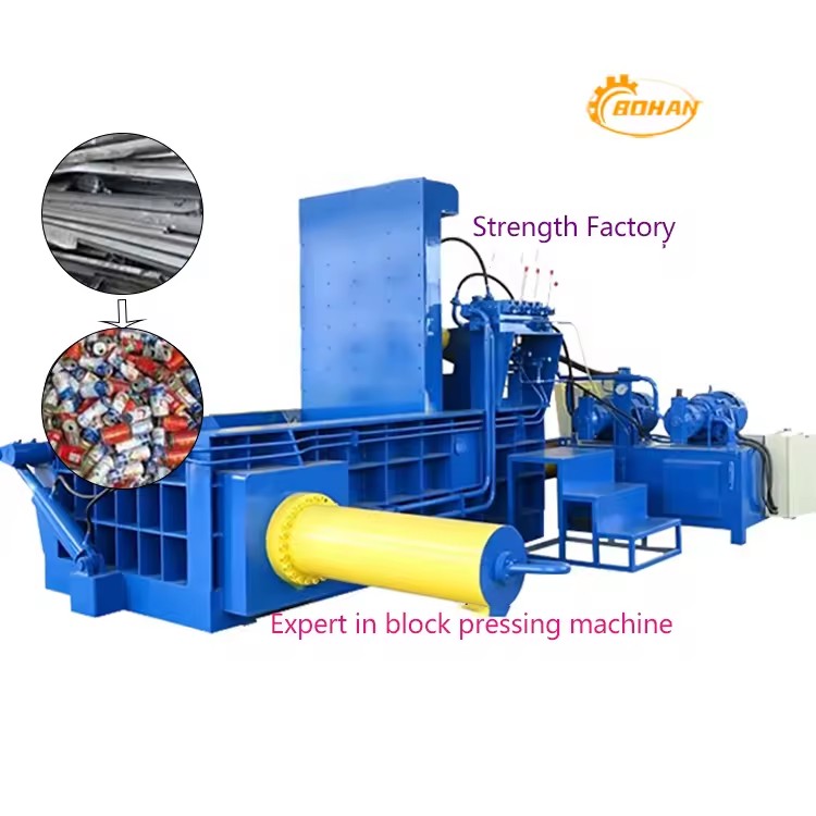 Horizontal Hydraulic Scrap Metal Compactor Recycling Scrap Metal Bundling Machine Metal Packaging Compactor Price