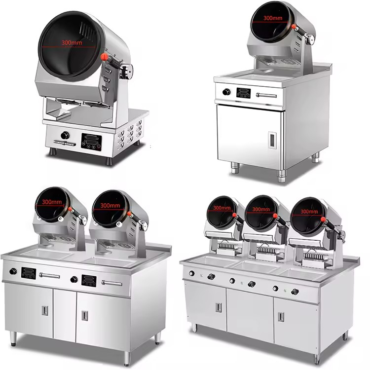 Commercial Cooking Robot for Restaurant Cooking Pot Automatic Fried Rice Wok