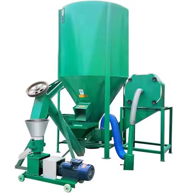 220V Small Vertical Animal Chicken Feed Mixer Poultry Feed Mixer Blender Mixing Machine