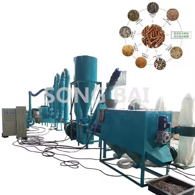 Industrial Wood Pellet Production Line Biomass Pellet Press Wood Pellet Making Machine Granulator Production Line