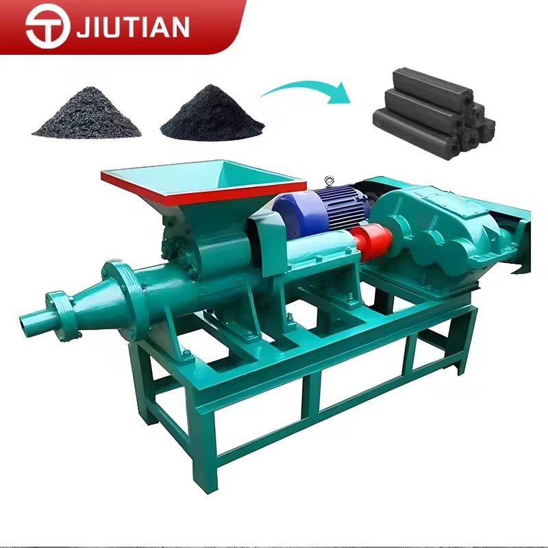 Biomass Carbon Rod Manufacturing Equipment with Engine for Coal Powder Charcoal Briquette Production 350-500kg/H Capacity