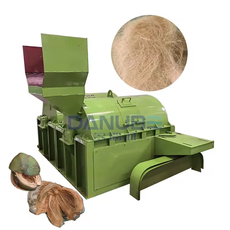 Electric Automatic Coconut Husk Shredder Machine Coconut Fiber Grinding Crushing Grating Machine