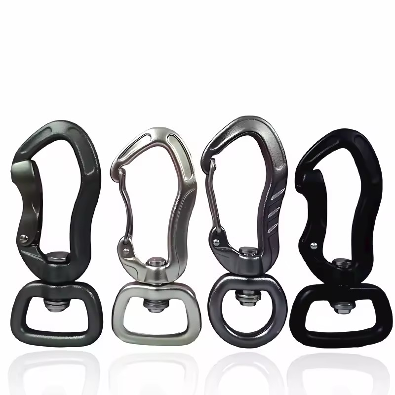 Hiking Aluminum Multipurpose 4KN Swivel Carabiner Hook for Dog