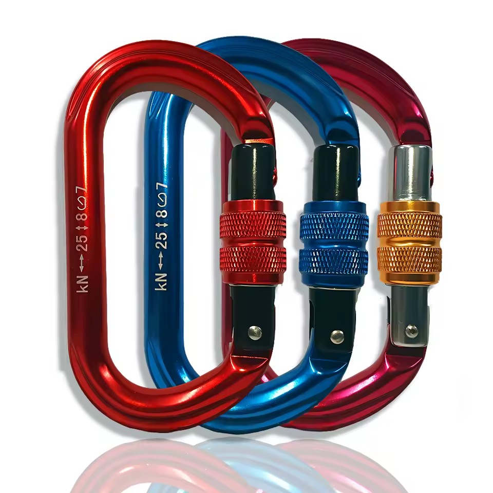 Outdoor Rock Climbing High-altitude Operation Safety Buckle, Anti Fall Spring Hook, High Load-bearing Capacity