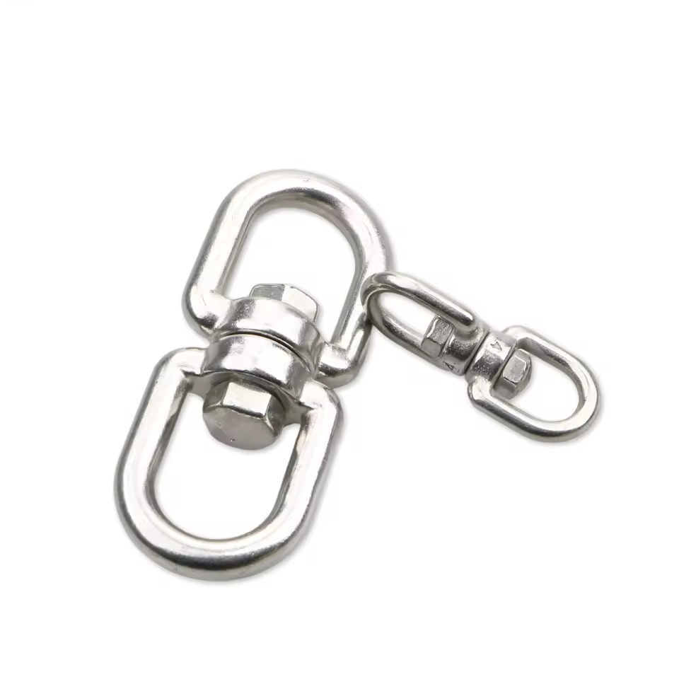 Marine Mooring Swivel Tree Swing Hanging Hammock Hanging Rotating Device Stainless Steel Swivel Joint Double Ended Eye Swivel