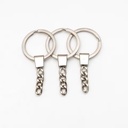 PD073-PD074 Wholesale 4-Link Metal Keychain with Single Rings for DIY Jewelry Findings and Accessories