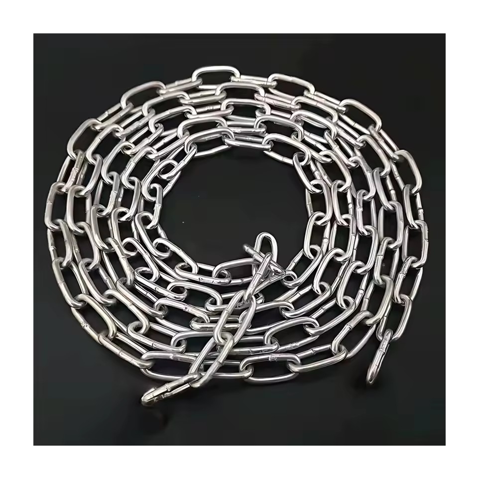 Din766 ShortDin763 Long Link Grade Stainless Steel 316 304 Welded for Anchor Lifting Chain Chain