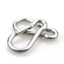 Factory Direct High Quality Metal Din5299c Spring Silver Climbing Carabiner Clips Stainless Steel Snap Hook