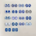 Artificial Agate Cameo 10x14mm Blue Oval 3D Relief Craftsmanship Hand-carved Gemstone for Jewelry Making Wholesale