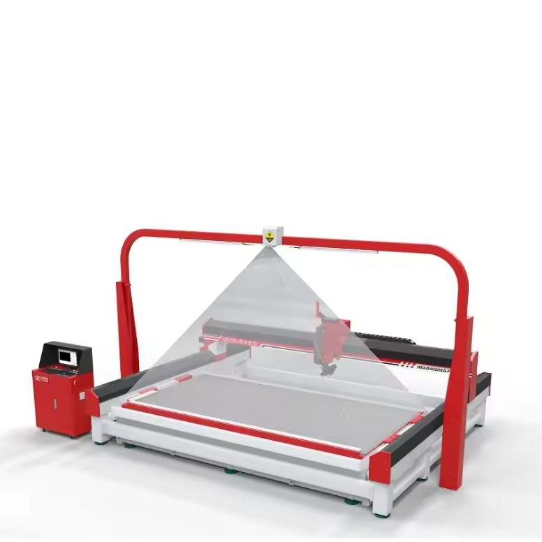 HEAD Industrial CNC Water Jet Cutter with Vision System & Loading for Stone Glass Fragile Material Factory Price
